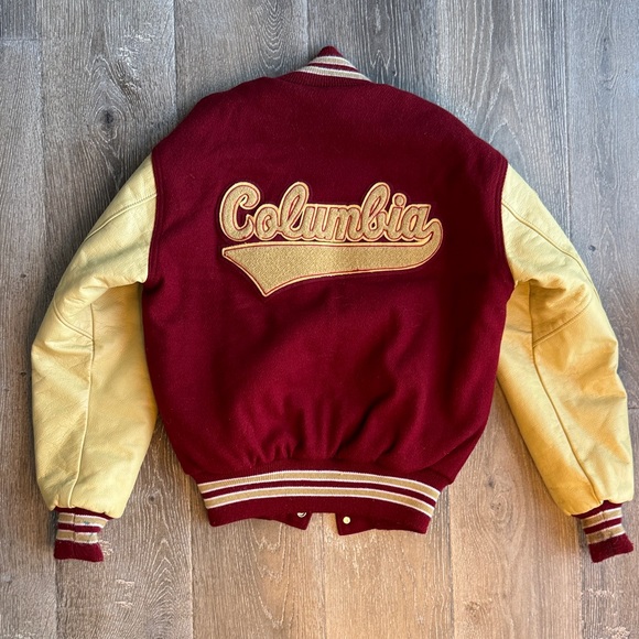 Maroon and Yellow Varsity Jacket AS - Picture 6 of 7